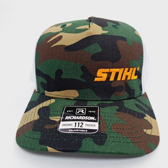 Stihl Richardson 112 Curved Bill Mesh Trucker Snapback Hat Cap - Picture 1 of 4